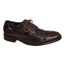 Cole Haan Men&#39;s Williams Wingtip Brown Leather Lace-up Oxfords Shoes Size 8M - £30.79 GBP
