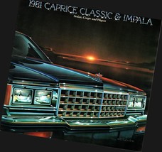 1981 Chevrolet Caprice Classic & Impala Sales Brochure Nostalgic - £14.11 GBP