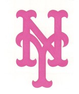 Pink New York Mets fire helmet window decal sticker up to 12 inches - £2.70 GBP+