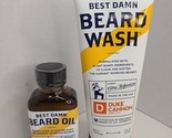 (2)Duke Cannon Beard Oil Redwood Scent 3 oz Beard Wash Best Damn Men&#39;s B... - $21.73