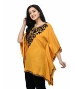 Women&#39;s Rayon Mustard Kaftan Top - $454.16 MXN