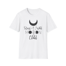 Stay Wild Moon Child-  Printed Crew Neck T-shirt Casual Short Sleeve Top - £23.54 GBP+