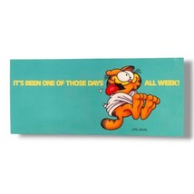 Vintage Garfield Poster 9&quot;x4&quot; Office Classroom Motivational Humor Jim Davis (t)  - £12.63 GBP