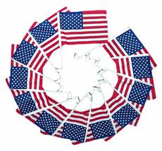 12 Pack 12x18 USA American U.S.A. Car Window Clip on Vehicle 9.25&quot;x13&quot; Flag - £46.31 GBP