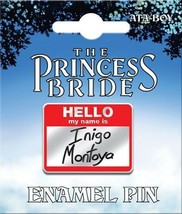 The Princess Bride Hello My Name Is Inigo Montoya Thick Metal Enamel Pin... - $7.84