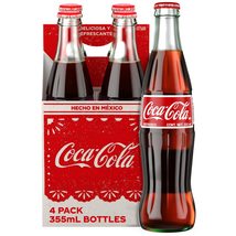 Coke de Mexico Glass Bottles, 12 Fl Oz (Pack of 4) - $14.56 CAD