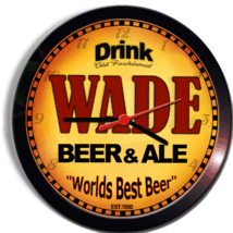 WADE BEER and ALE BREWERY CERVEZA WALL CLOCK - £23.42 GBP