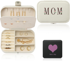 Mothers Day Gifts for Mom, Jewelry Case Jewelry Box Jewelry Organizer, Travel Es - £8.64 GBP