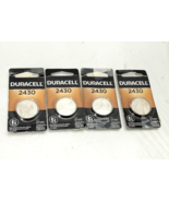 Lot of 4 Duracell Coppertop 2430 CR2430 DL2430 3-Volt Lithium Coin Cell ... - $25.64