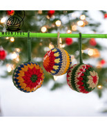 Handmade Crochet Christmas ball, Christmas Tree Ornament, Christmas bauble, Chri - $7.99