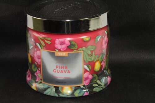 Primary image for PartyLite (new) PINK GUAVA - PINK 3 WICK - 13.2 OZ. CANDLE IN GLASS JAR