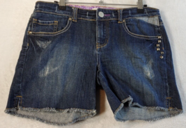 O&#39;Neill Shorts Womens Size Small Blue Denim Cotton Pockets Belt Loops Flat Front - £11.80 GBP