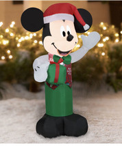 3.5 Ft Airblown Inflatable Christmas Disney Led Mickey Mouse Local Pickup - £50.88 GBP