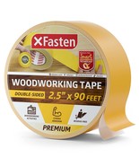 Double Sided Woodworking Tape W/Yellow Backing 2.5 Inches X 30 Yards - £29.45 GBP