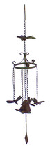 Rustic Cast Iron Cottage Garden Dragonfly New Beginnings Quaint Bell Wind Chime - £22.64 GBP