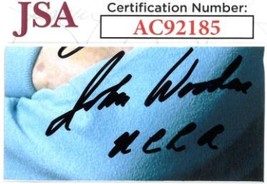 John Wooden signed 2.5x1.25 Cut Signature INSC- JSA #AC92185 (UCLA Bruins) - £23.94 GBP