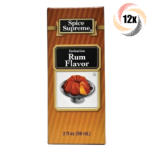 12x Packs Spice Supreme Imitation Rum Flavor Extract | 2oz | Fast Shipping - £23.74 GBP