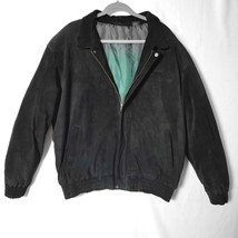 Galleria Benson &amp; Hedges Womens Jacket Leather Size XL Black W/ Green li... - £15.50 GBP