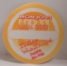 JON BON JOVI / RICHIE SAMBORA - VINTAGE 1993 TOUR CONCERT CLOTH BACKSTAG... - $13.71 CAD