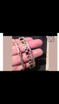 trio of multicolored stone bracelets - $99.99