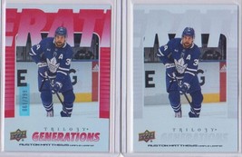 Auston Matthews 2023-24 Trilogy Generations Silver and Red #/799 - $4.95