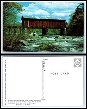 NEW HAMPSHIRE Postcard - Railroad Covered Bridge Over Contoocook River A43 - £2.36 GBP