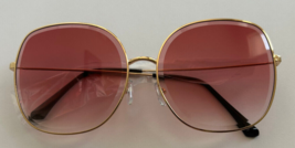 Women Sunglasses Ombre Lens Metal Frame Vintage Womens Mod Pink Lens - £7.47 GBP