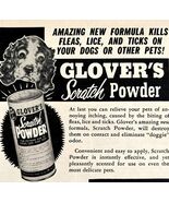 Glovers Scratch Powder Dogs 1953 Advertisement Fleas Lice Ticks DWDD20 - €17,04 EUR
