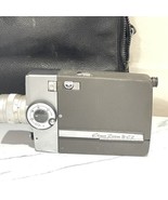 Vintage Elmo Zoom 8-CZ 8mm film camera with zoom grip Original bag Untested - £27.21 GBP