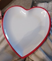 Bullseye Playground 3ct Heart Shaped Melamine Plates 2023 Valentines Salad Side - £6.97 GBP