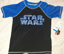 Boys&#39; Star Wars: The Force Awakens Rash Guard Swim Shirt Small NWT - £10.05 GBP