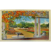 Vintage Postcard, Sunken Garden from Pergola, Humboldt Park, Chicago, Illinois - £7.82 GBP