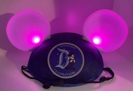Disney Parks Disneyland Mickey Mouse Hat Ears 60 Diamond Celebration Size Youth - £11.25 GBP