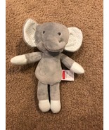 Fisher Price Sweet Surroundings Elephant stuffed Plush Lovey Toy Gray Green - £9.56 GBP