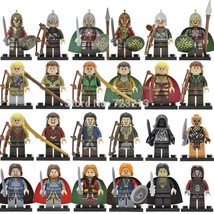 24pcs Lord Of The Rings MiniFigure Wraith Rider Rohan Bowman Orc Archer Toy - £35.96 GBP