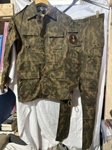 VTG Soviet Russian Naval Infantry Butane Variant Camo Shirt &amp; Pants SZ 44-4 - $197.99