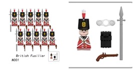 Military Soldiers Building Blocks WW2 Figures Rifles Bagpiper Weapons Ki... - £22.37 GBP