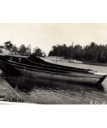 Boat in Water SS Fair Scratched onto Photograph Vintage Photo Antique - $12.95