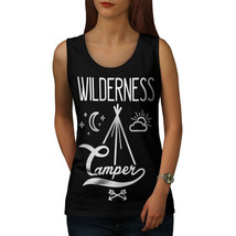 Wellcoda Wild Camper Moon Womens Tank Top, Adventure Athletic Sports Shirt - £14.82 GBP+