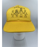 Vtg Trucker Hat 90&#39;s Kidsville Park Yellow Kids Family Snapback Rope Texas - $10.53