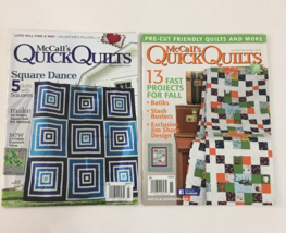 2 McCall’s~Quick Quilts Magazine Oct/Nov 2016 Feb/Mar 2018 - £7.45 GBP