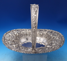 Repousse by Jenkins and Jenkins Sterling Silver Basket with Swing Handle... - £980.12 GBP