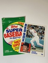 1984 Topps Wade Boggs #7 Super Boston Red Sox Jumbo Baseball Card - £3.89 GBP