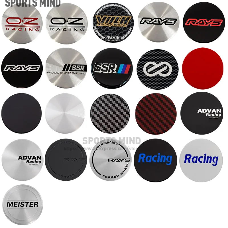 4PCS/LOT 50MM OZ Racing VOLK RAYS ENKEI  SSR   Car Wheel Center Hub Cap ... - $41.05