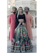 Lehenga Choli Multi Color Sabyasachi Bollywood Bridal Designer Wedding L... - £125.79 GBP