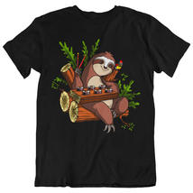 Sloth Eating Sushi Funny Animal Unisex T-Shirt - £21.94 GBP