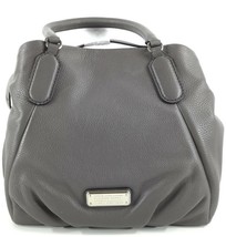 $448 Marc Jacobs New Q Fran Grey Italian Leather Shoulder Tote Bag Purse *Nwt* - £211.16 GBP