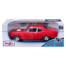 DIE CAST CARS DIECASTS MAISTO MODEL 1 18 SCALE 1970 CHEVROLET NOVA SS CP... - $27.99