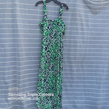 Dress Womens Size XL  Allen Schwartz Maxi Dress Green Blue Animal Print ... - £23.51 GBP
