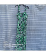 Dress Womens Size XL  Allen Schwartz Maxi Dress Green Blue Animal Print ... - £23.59 GBP
